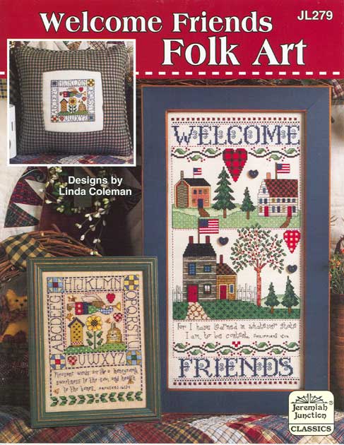 십자수도안책 Jeremiah/ WELCOME FRIENDS FOLK ART-279