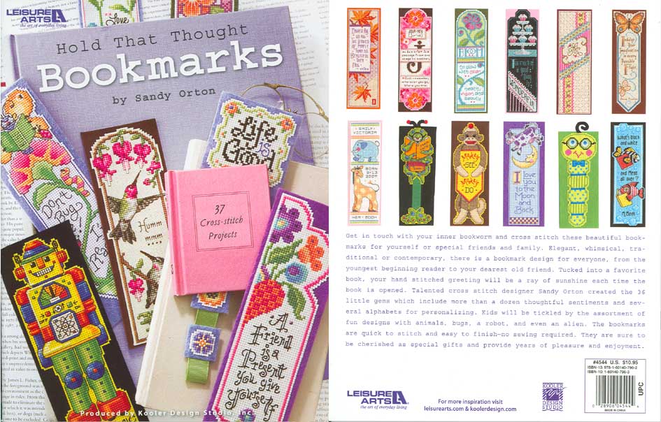 십자수도안책 Leisure Arts/ HOLD THAT THOUGHT BOOKMARKS-4544