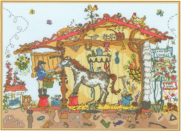 십자수도안책 BothyThreads/ Cut Thru Stable-XCT18(번호없음)