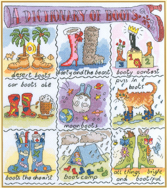 십자수도안책 BothyThreads/ A Dictionary of Boots-XDO6(번호없음)