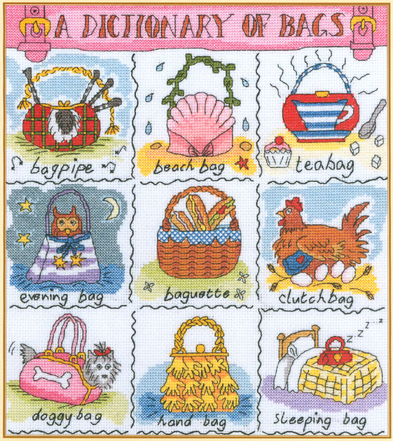 십자수도안책 BothyThreads/ A Dictionary of Bags-XDO7(번호없음)