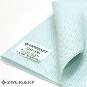 쯔바이 자수원단 16카운트-AIDA-ICE BLUE/3251-550