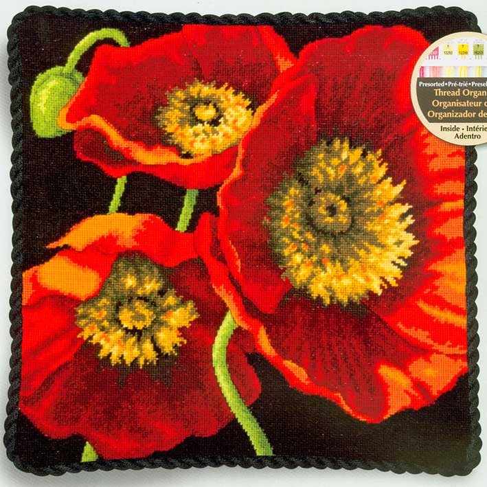 Dimensions TAPESTRY(니들포인트패키지) RED POPPY TRIO(털실과 면실)-71-20073