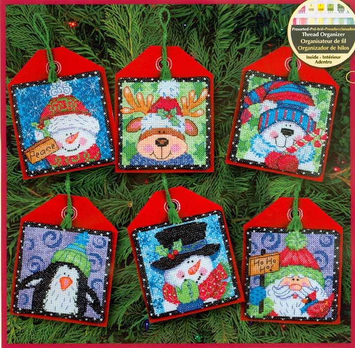 외국 십자수패키지 Dimensions/ 오너먼트 CHRISTMAS PALS-70-08842