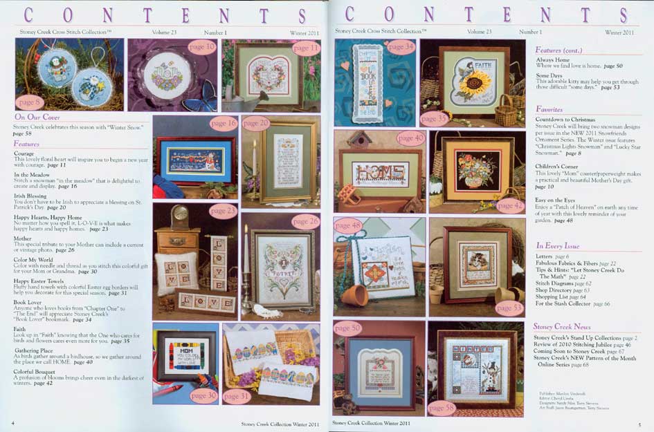 십자수잡지 STONEY CREEK-WINTER 2011