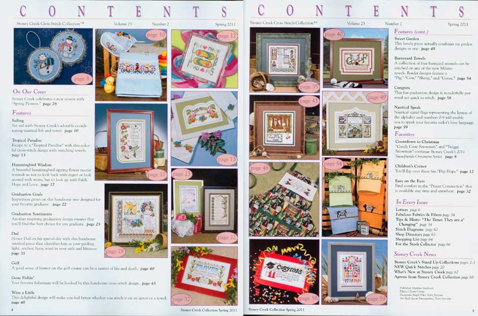 십자수잡지 STONEY CREEK-SPRING 2011