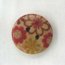 꽃문양 우드단추(소)-15198-12