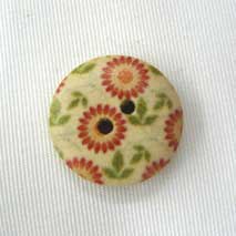 꽃문양 우드단추(소)-15200-14