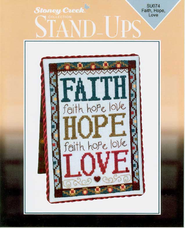 십자수도안책 Stoney/ Stand-Ups/ FAITH, HOPE, LOVE-SU074