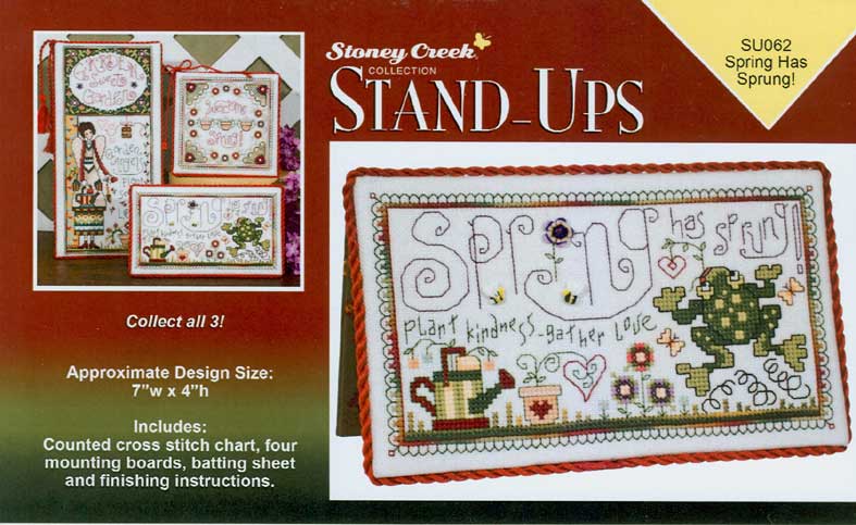 십자수도안책 Stoney/ Stand-Ups 세트(도안, 하드보드, 부직포 포함) SPRING HAS SPRUNG!-SU062