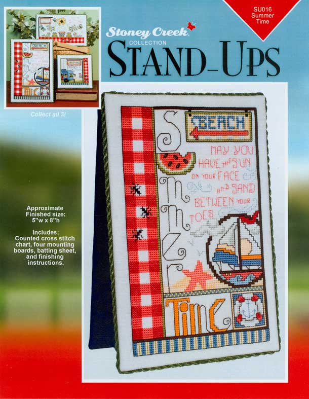 십자수도안책 Stoney/ Stand-Ups 세트(도안, 하드보드, 부직포 포함) SUMMER TIME-SU016