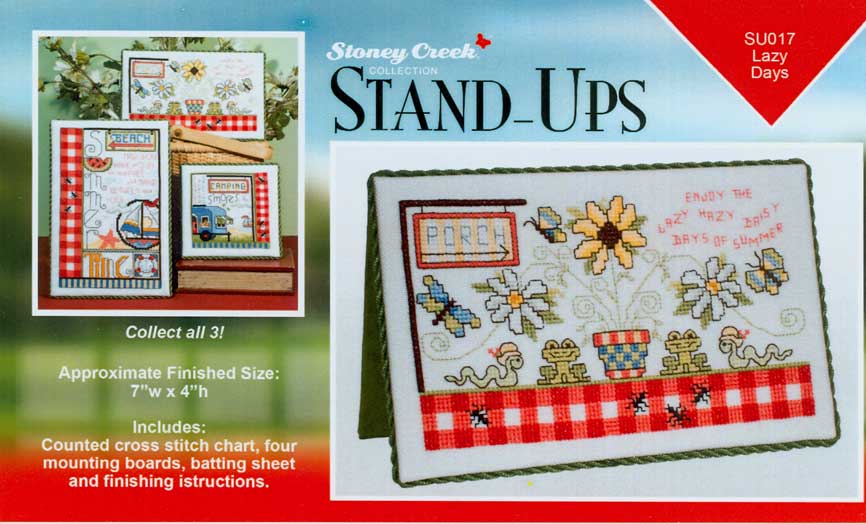 십자수도안책 Stoney/ Stand-Ups 세트(도안, 하드보드, 부직포 포함) LAZY DAYS-SU017