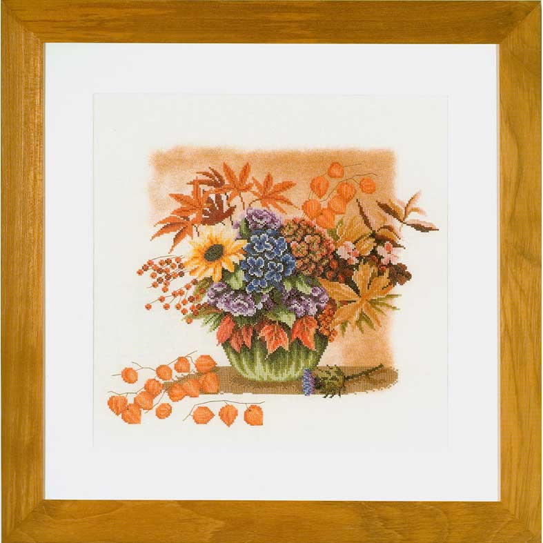 외국 십자수패키지 Lanarte/AUTUMN BOUQUET-35050(0008119)