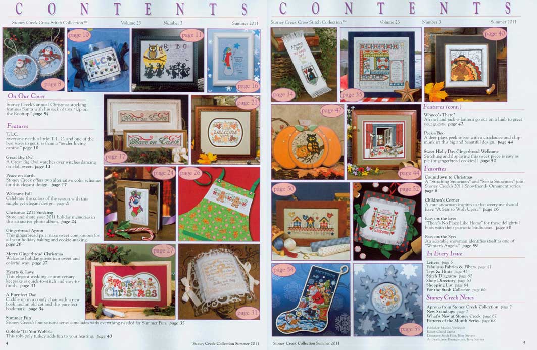 십자수잡지 STONEY CREEK-SUMMER 2011