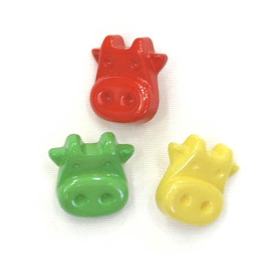 단추장식-음메소(플라스틱)/15314(3개세트)