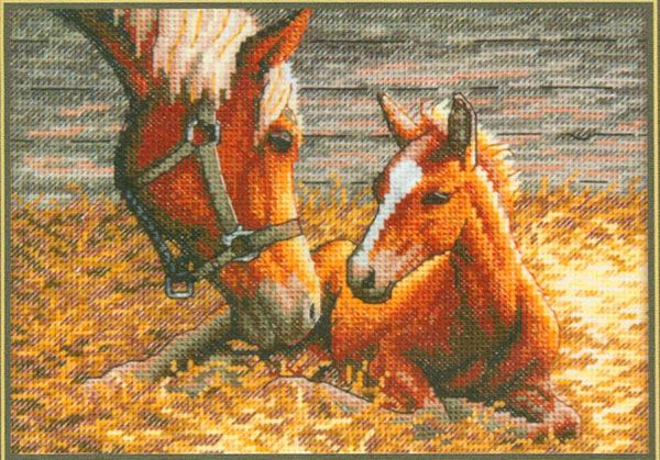 외국 십자수패키지 Dimensions Gold 쁘띠/ GOOD MORNING-70-65119