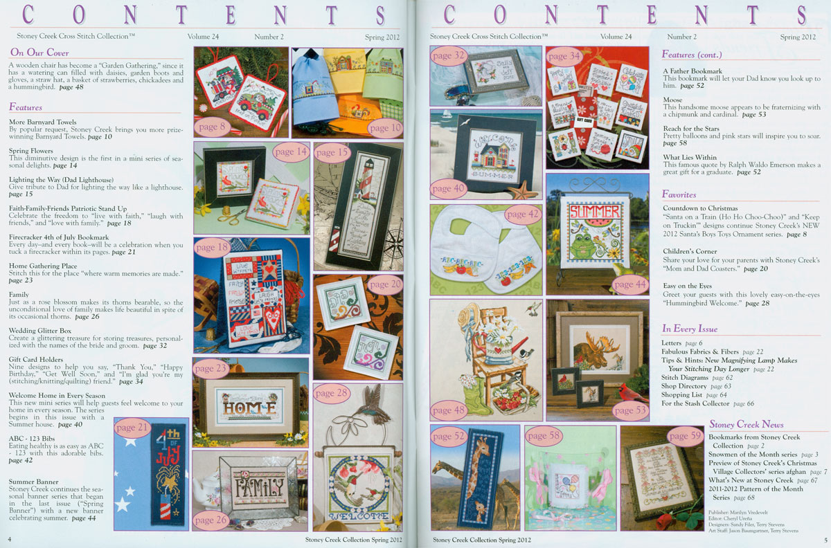 십자수잡지 STONEY CREEK-SPRING 2012
