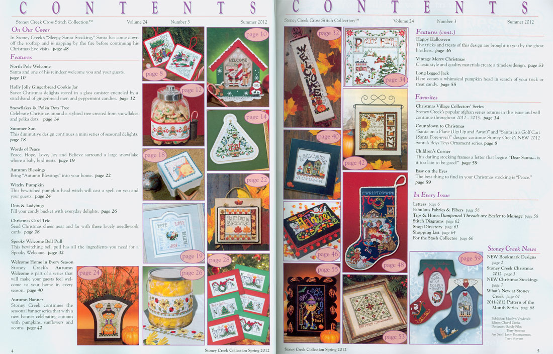 십자수잡지 STONEY CREEK-SUMMER 2012