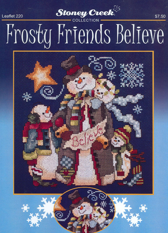 십자수도안책 Stoney/ FROSTY FRIENDS BELIEVE-220