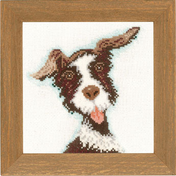 외국 십자수패키지 Lanarte/(소) BUSTER THE DOG-0021215