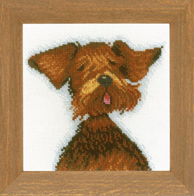 외국 십자수패키지 Lanarte/(소) GENERAL THE DOG-0021216