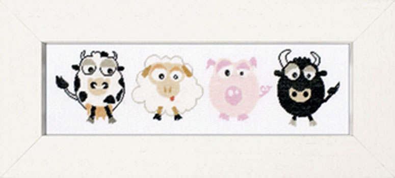 외국 십자수패키지 Lanarte/COW/SHEEP/PIG/BULL-35059