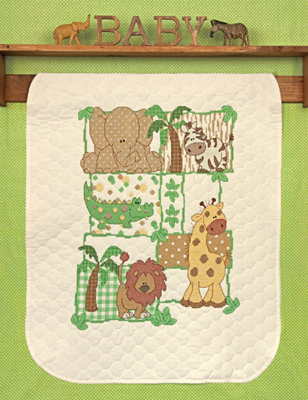 외국 십자수패키지 Dimensions/ 아기이불 KIMBA QUILT (NATURAL원단)-70-73880