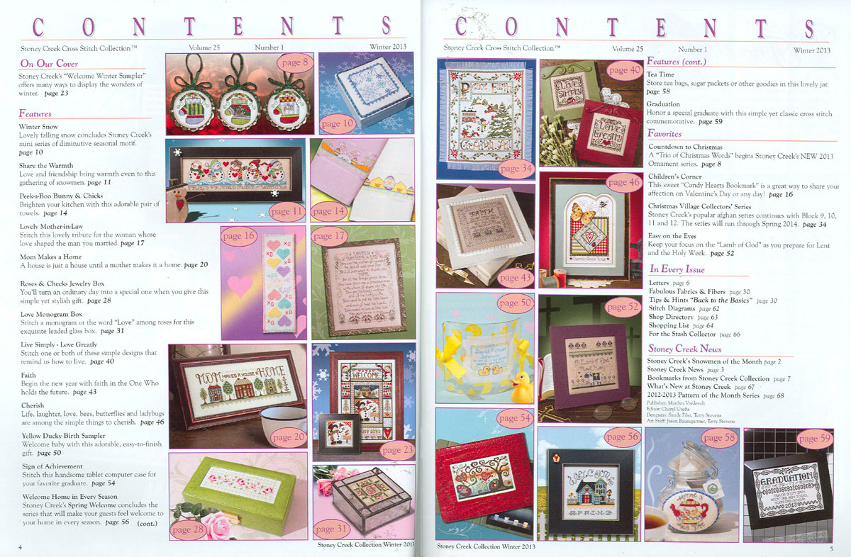 십자수잡지 STONEY CREEK-WINTER 2013