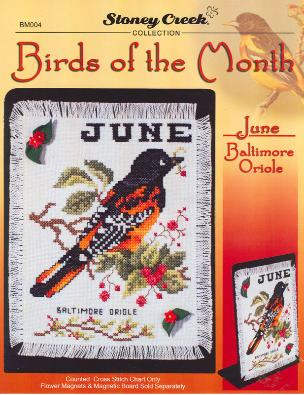 십자수도안책 Stoney/ BIRDS OF THE MONTH JUNE-BM004