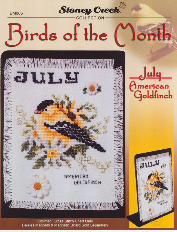 십자수도안책 Stoney/ BIRDS OF THE MONTH JULY-BM005