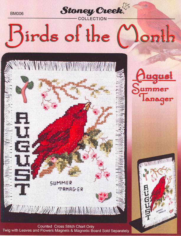 십자수도안책 Stoney/ BIRDS OF THE MONTH AUGUST-BM006