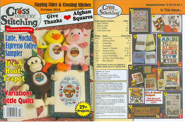 십자수잡지 CROSS COUNTRY STITCHING-2012 OCTOBER
