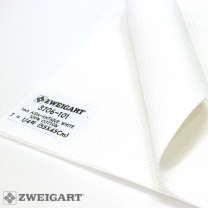 쯔바이 자수원단 14카운트-AIDA-ANTIQUE WHITE/3706-101***(110Cm폭)