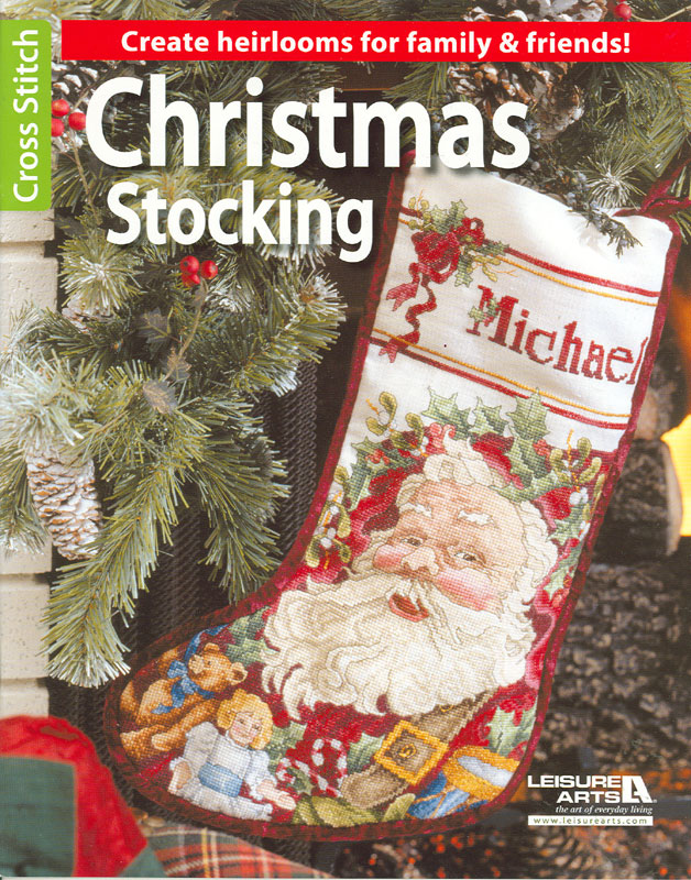 십자수도안책 Leisure Arts/ CHRISTMAS STOCKING-6156