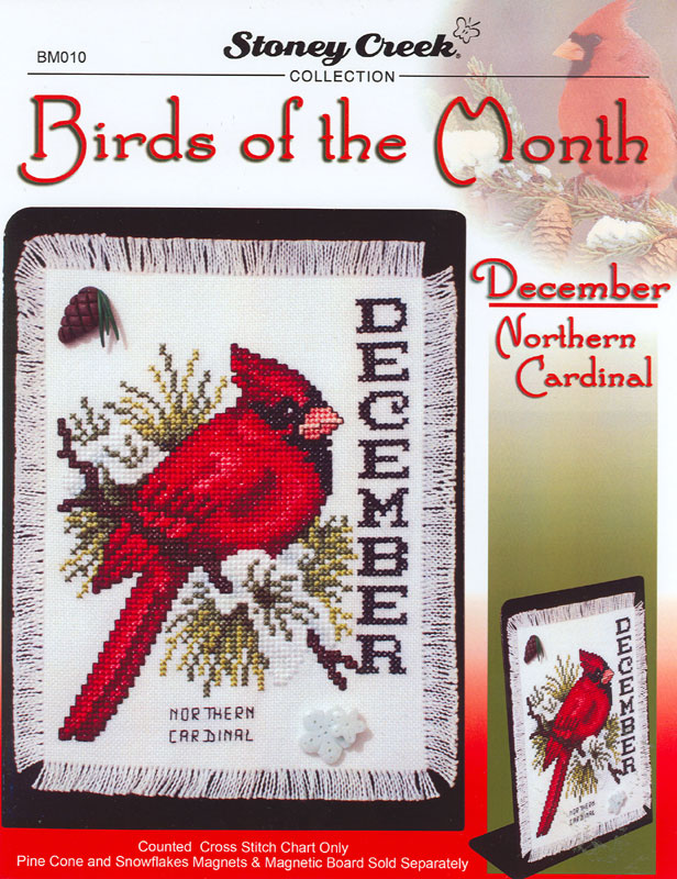 십자수도안책 Stoney/ BIRDS OF THE MONTH DECEMBER-BM010