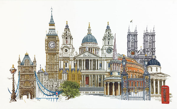 외국 십자수패키지 Thea Gouverneur/ LONDON(36ct)-TG470