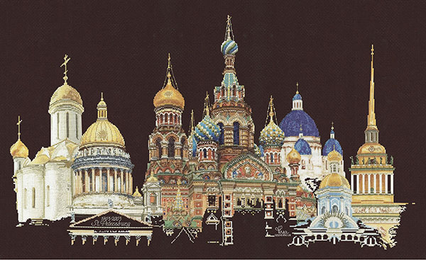 외국 십자수패키지 Thea Gouverneur/ ST PETERSBURG(18ct-Black)-TG430.05