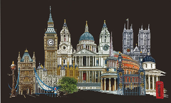 외국 십자수패키지 Thea Gouverneur/ LONDON(18ct-Black)-TG470.05