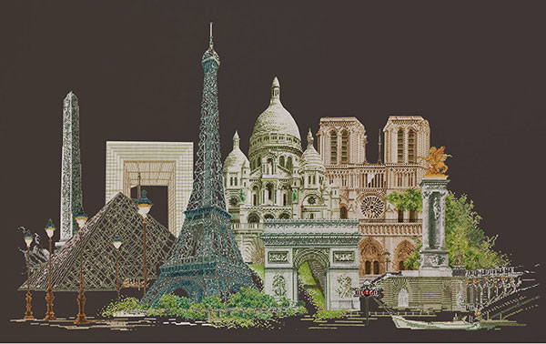 외국 십자수패키지 Thea Gouverneur/ PARIS(18ct-Black)-TG472.05