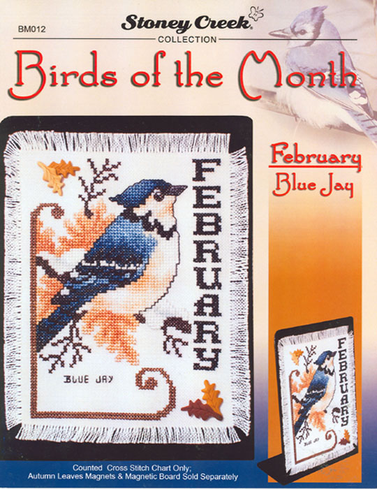 십자수도안책 Stoney/ BIRDS OF THE MONTH FEBRUARY-BM012