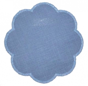 쯔바이 베이스도일리-꽃-파랑/7011-569