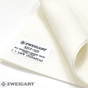쯔바이 자수원단 36카운트-EDINBURGH-ANTIQUE WHITE/3217-101