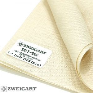 쯔바이 자수원단 36카운트-EDINBURGH-CREAM/3217-222