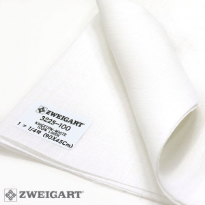 쯔바이 56카운트 프랑스자수원단(180Cm광폭)-KINGSTON-WHITE/3225-100