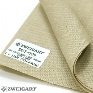 쯔바이 자수원단 36카운트-EDINBURGH-LIGHT MOCHA/3217-309