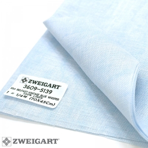 쯔바이 자수원단 32카운트-BELFAST-VINTAGE BLUE WHISPER/3609-5139