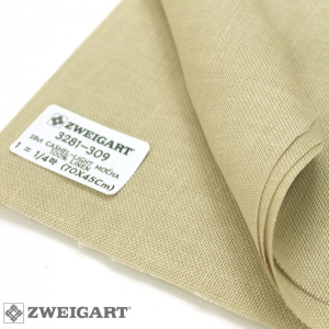 쯔바이 자수원단 28카운트-CASHEL-LIGHT MOCHA/3281-309