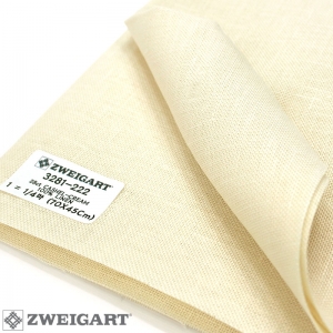 쯔바이 자수원단 28카운트-CASHEL-CREAM/3281-222