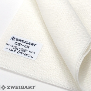 쯔바이 자수원단 28카운트-CASHEL-ANTIQUE WHITE/3281-101