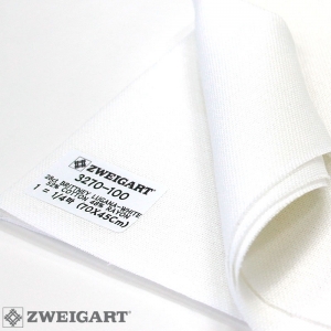 쯔바이 자수원단 28카운트-BRITTNEY LUGANA-WHITE/3270-100